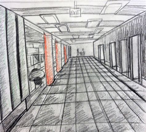 Meghans Interior Design One Point Perspective