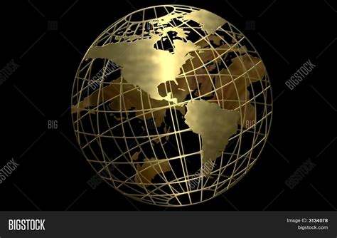 Free globe logos ( 39 and counting! Gold Globe Black Background Image & Photo | Bigstock