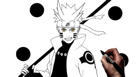 How To Draw Naruto Sage Mode With Color