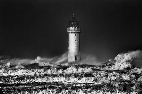 Storm Clodagh Storm Lighthouse Sea Wall
