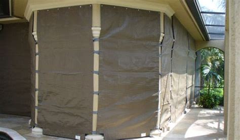 Seat and back in technical fabric micro heat sealed textilene white or black for outdoors. Fabric Storm Panels: Hurricane Protection for Your Home ...