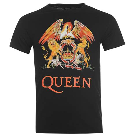 Official Queen T Shirt Mens Regular Fit T Shirts