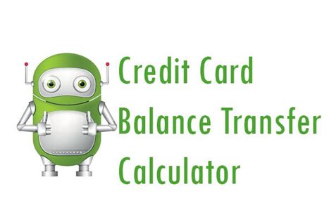 Credit Card Balance Transfer Calculator Pay My Bill Guru