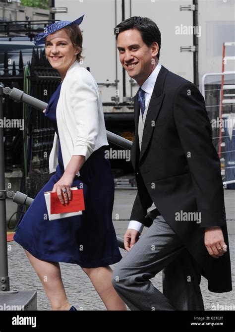 Labour Leader Ed Miliband And His Wife Justine Arrive At St Paul S Cathedral In London For A