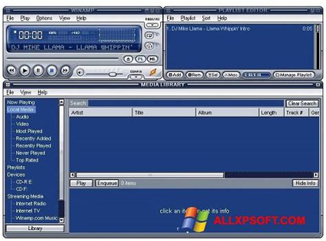 It has internal filters for. Download Winamp Lite for Windows XP (32/64 bit) in English