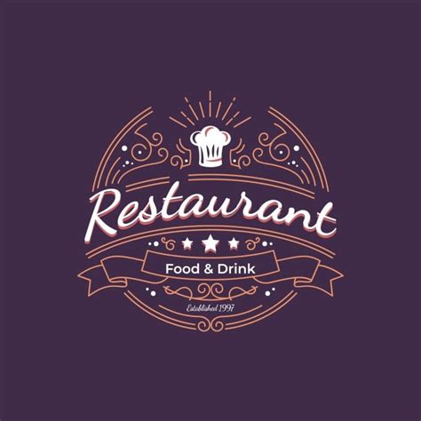 Free Circle Food And Drink Logo Template