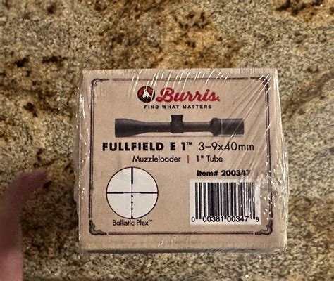 Burris Fullfield E1 3 9x40mm Muzzleloader Scope W Ballistic Plex