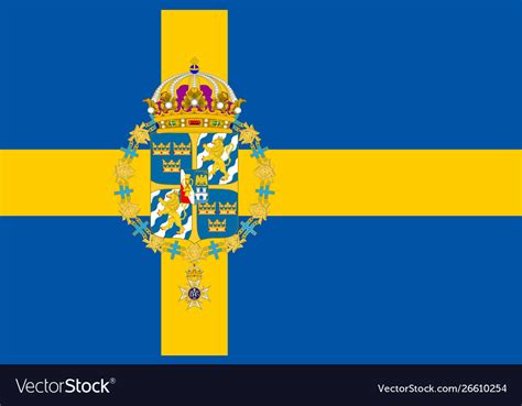 Flag Sweden Royalty Free Vector Image Vectorstock
