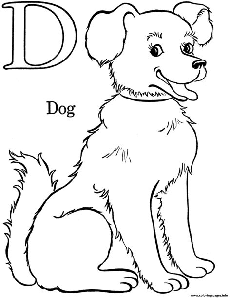 Animal Dog Printable Alphabet S14def Coloring Page Printable