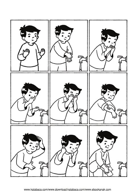 Tata Cara Berwudhu Mewarnai Gambar Urutan Wudhu Gamba - vrogue.co