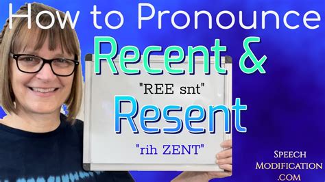 How To Pronounce Recent And Resent Youtube