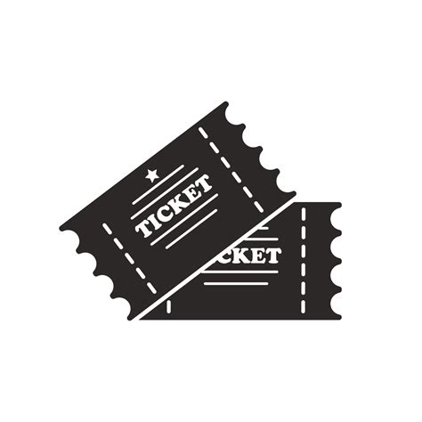 Ticket Icon Vector Admission Tickets Cinema Tickets Train Tickets