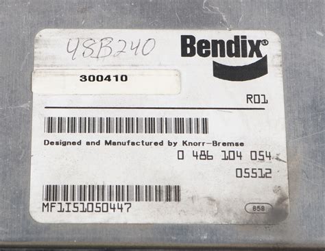 300410 From Bendix Ecu Abs