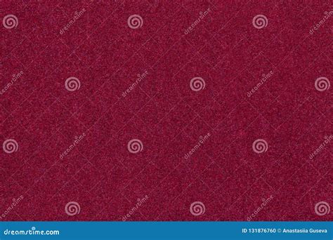 Dark Red Matt Suede Fabric Closeup Velvet Texture Of Felt Stock Photo
