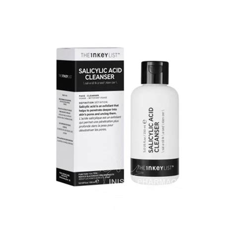 Salicylic acid not only removes impurities at the surface level of the skin, but also clears clogged pores. The Inkey List - Salicylic Acid Cleanser - 150ml | Inish ...