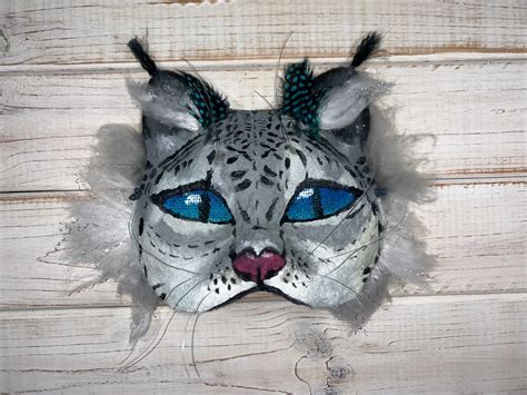 Snow Leopard Therian Mask Etsy