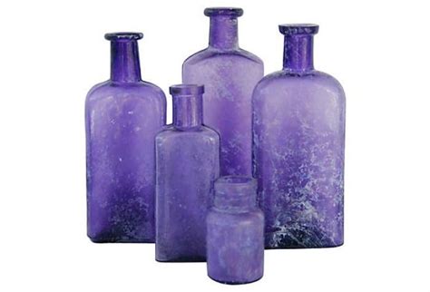 1800s American Purple Bottles S5 Omero Home Purple Bottle Bottle