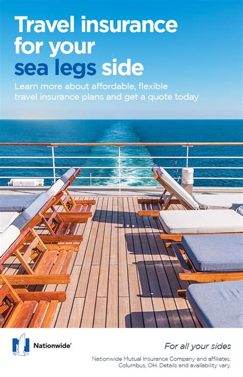 Cruise travel insurance from Nationwide provides coverage for issues