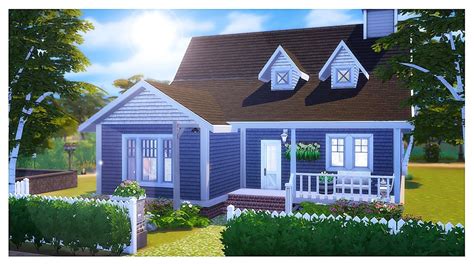 The Sims 4 House Building Cape Cod Cottage Youtube