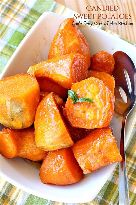 It's a rich blend of creamy sweet potatoes, carrots, fresh ginger, and a hint of spice. Candied Sweet Potatoes - Can't Stay Out of the Kitchen