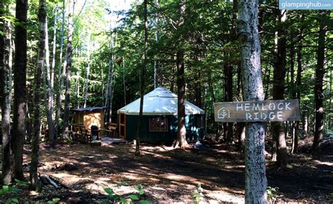 Luxury Yurt Camping In Maine Glamping In Maine