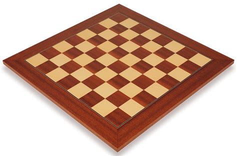 Chess Board Deluxe Mahogany 2375” Squares The Chess Store
