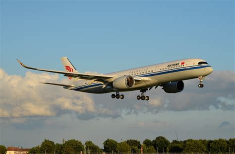 B 308c Air China Airbus A359 Evening Arrival On 27left Flickr