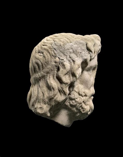 A Roman Marble Head Of A God Circa 2nd Century Ad Ancient