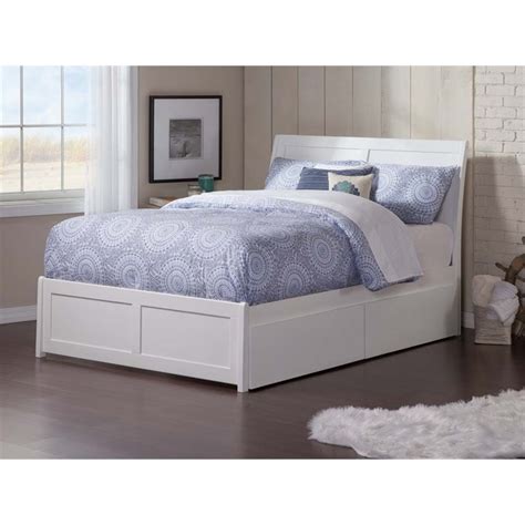 This has been perfect in my small studio apartment. Leo & Lacey Urban Full Storage Platform Bed in White - LL ...