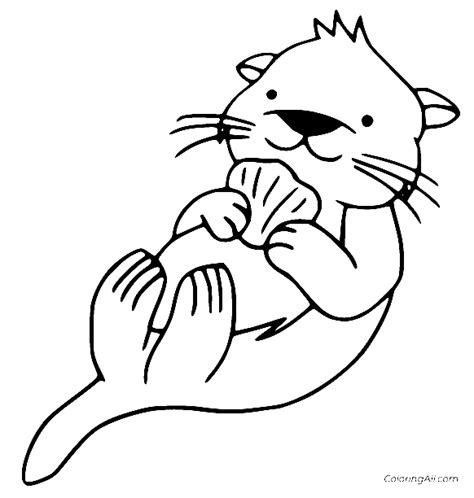 Otter Coloring Pages Free Printable Coloring Pages