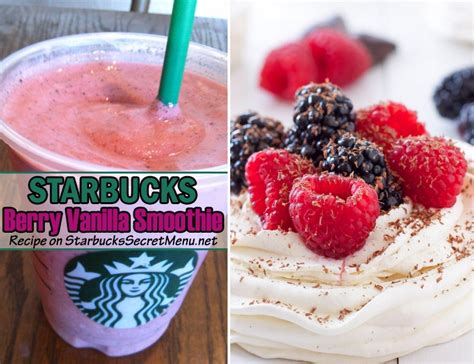 Starbucks Berry Vanilla Smoothie Starbucks Secret Menu