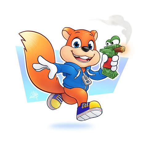 Day 10 Conker Conkers Bad Fur Day Conkers Game Character