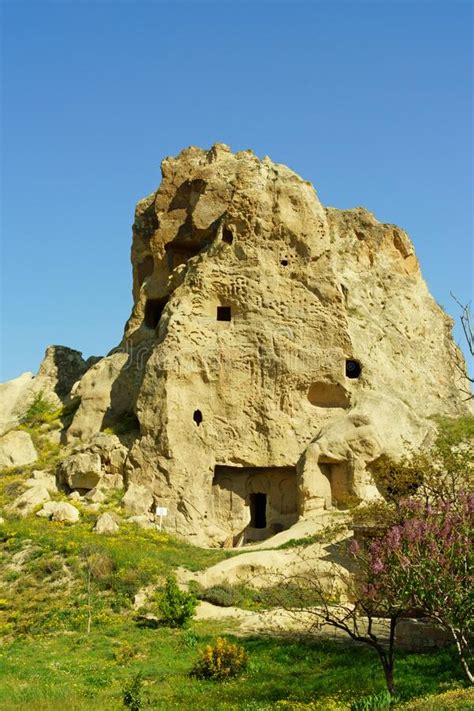 Goreme Ancient Town In Cappadocia Turkey Stock Image Image Of