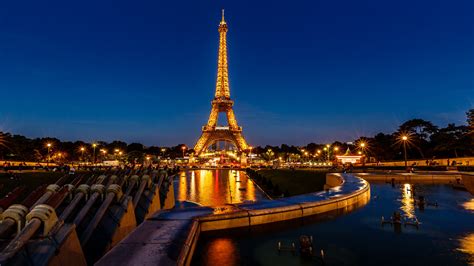 Wonderful Evening View Eiffel Tower Paris 1920×1080 Rwallpaper