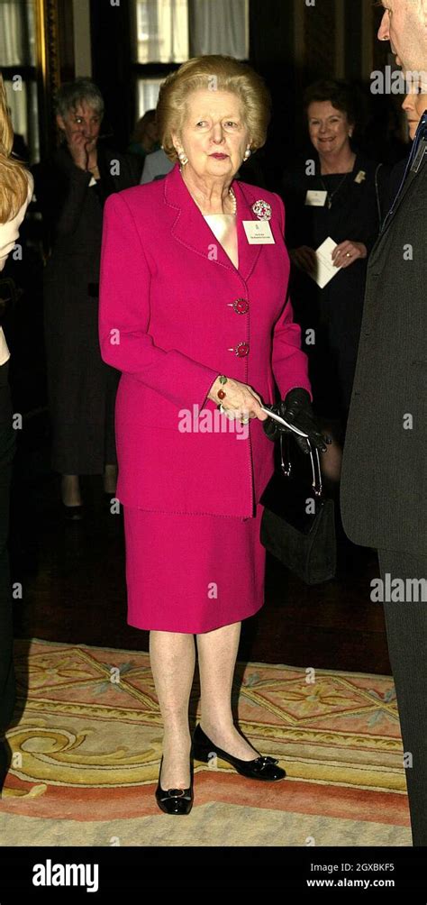 baroness thatcher at the reception and lunch for women achievers at buckingham palace in london