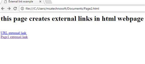 Html Hyperlinks Internal Links External Links E Mail Links Tech