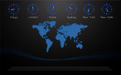 44 World Map Time Zones Wallpaper