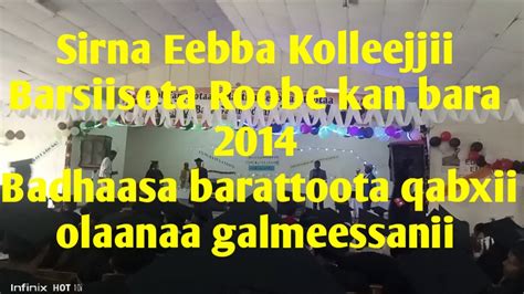 Kolejjii Barnoota Barsiisota Roobee Kan Bara 2014 Youtube