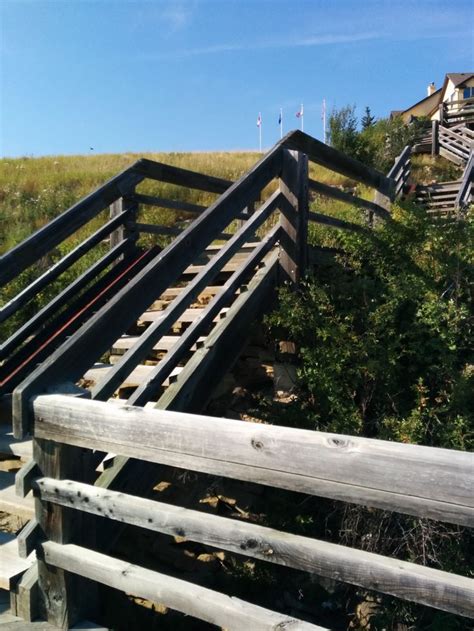 Submit your pictures and discuss the fine art of stair landings here. Stairs at Signal Hill, Calgary | Outdoor structures ...