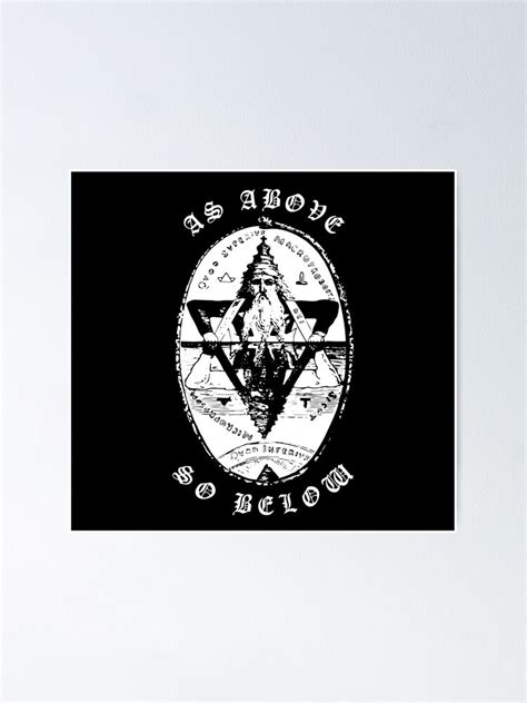 Alchemy Symbol As Above So Below Poster For Sale By Aaliyahwalter