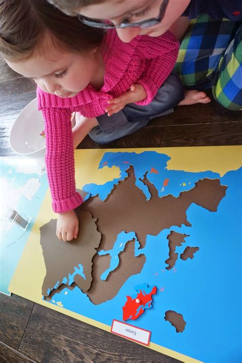 Montessori Continent Box Making Europe Making Montessori Ours