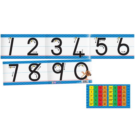 Multiply every digit with 16 power of digit location. Wall Frieze - Number Formation 0-9 | Educational Play