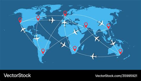 Map Of World Flight Routes Gisele Ermentrude