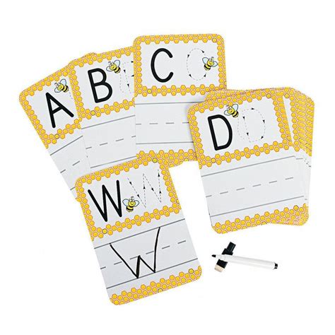 Busy Bee Dry Erase Alphabet Cards Beesupplies