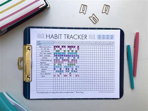 Free Day Habit Tracker Printable To Crush Your Goals