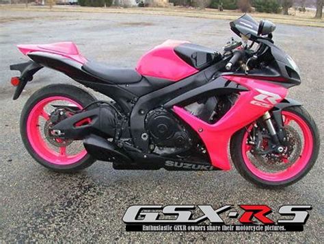 Find the suzuki motorcycle that's built for you. Pink and Black 2007 GSXR 600. Want. Exchange the pink for ...