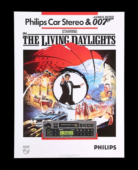 Lot 152 The Living Daylights 1987 Philips Promo Poster 1987