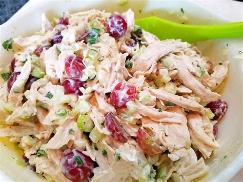 Summer Chicken Salad With Red Grapes