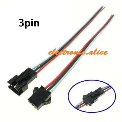 New 2pin 3pin4pin 5pin Male And Female Jst Sm Connector For Led