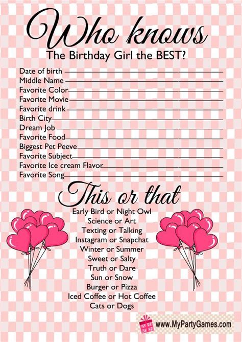 14th Birthday Party Ideas Girls Birthday Party Games Cute Birthday